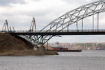 Мост через р. Кинешемку. Дальше место впадения ее в Волгу